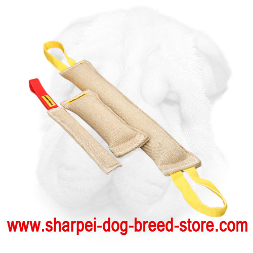 Set of Jute Bite Tugs for Shar Pei