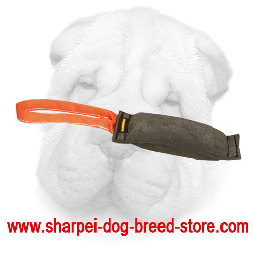 Genuine Leather Shar Pei Bite Tug for Everyday Playing