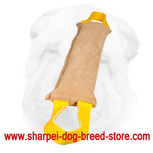 XXL Shar Pei Bite Tug Made of Genuine Leather