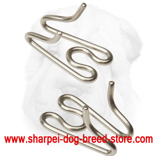 Stainless Steel Prong Collar Link, 1/11 inch (2.25 mm) Prong Diameter