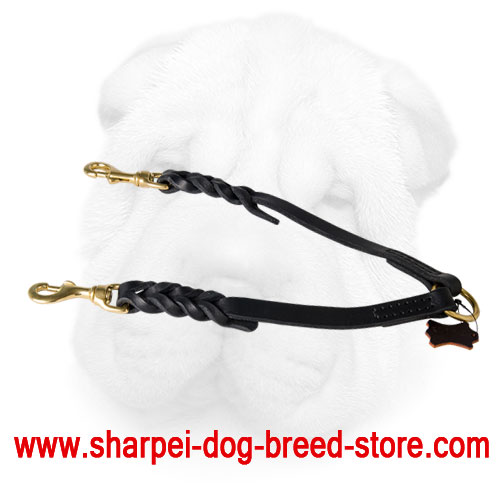 Leather Braided Shar Pei Coupler