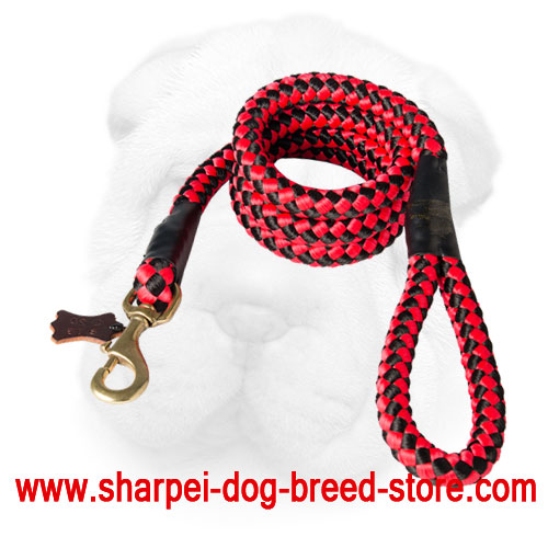 Durable Nylon Cord Shar Pei Leash