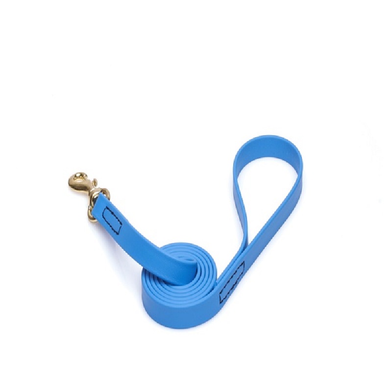 Blue Waterproof Sharpei Leash Made of Biothane - Click Image to Close