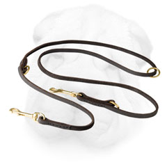  Multifunctional Shar Pei Leash Made of Leather