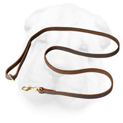  Shar Pei Leash Made of Leather