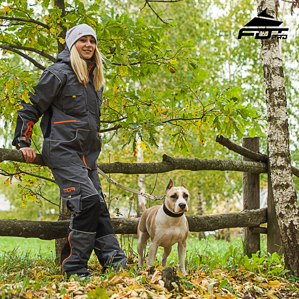 Convenient Back Pockets on Men and Women Design Pants for Active Dog Training